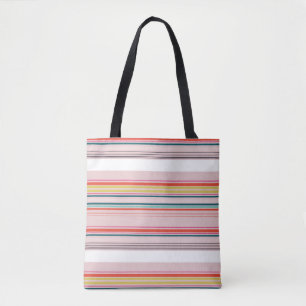 Süße moderne farbenfrohe Streifen Tasche