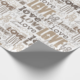 Süße moderne goldene Liebe Valentinstag Geschenkpapier