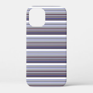 Süße moderne graue blaue Streifen Case-Mate iPhone Hülle