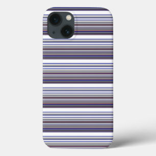 Süße moderne graue blaue Streifen Case-Mate iPhone Hülle