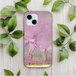 Süße moderne Mädchen-Pink-Schmetterlingsfeen Case-Mate iPhone Hülle