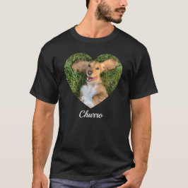 Süße moderne Typografie Name und Herz Foto des Hau T-Shirt