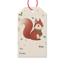Süße moderne Wald-Eichhörnchen-Weihnachts-Geschenk