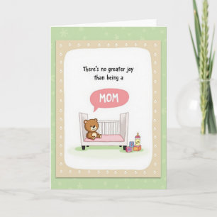 Süße Moms Joy Illustrationskarte Karte