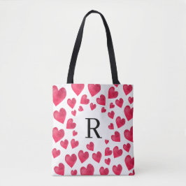 Süße Monogramm Valentinstag Herzen Tasche