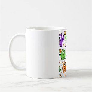 Süße Monster-Augenbonbons Halloween-Muster Kaffeetasse