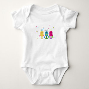 Süße Monster Baby Strampler