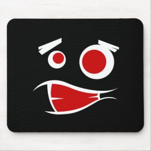 Süße Monster-Gesichtsmuster Nummernschildrahmen Mousepad