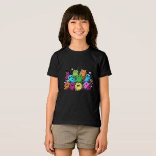 Süße Monster-Squad-Bunte-Cartoon-T-Shirt Tri-Blend Shirt
