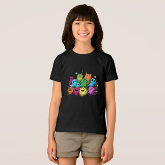 Süße Monster-Squad-Bunte-Cartoon-T-Shirt Tri-Blend Shirt