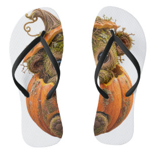 Süße Moos-Kürbis-Kreatur-Sandalen Flip Flops