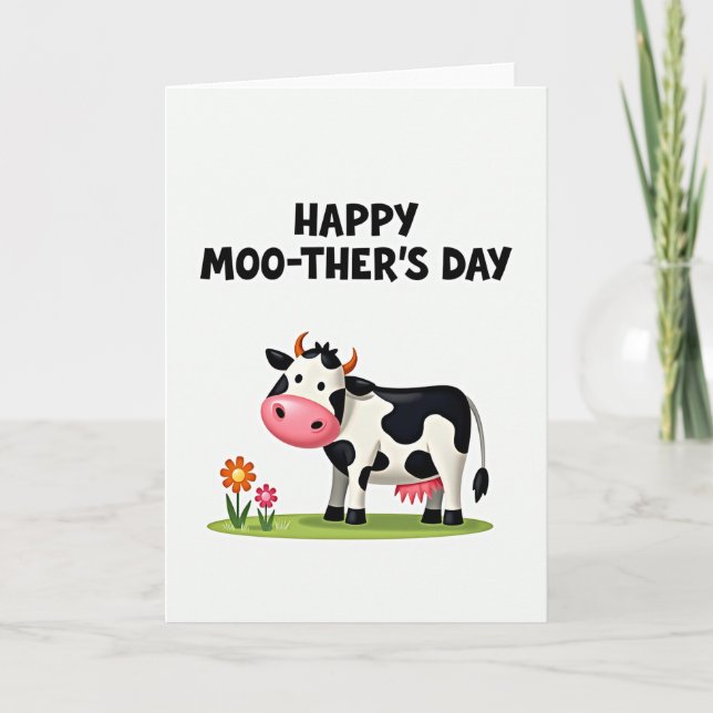 Süße Moothers Tag Karte (Vorderseite)