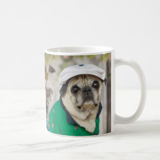 Süße Mops-Golf-Tasse Kaffeetasse