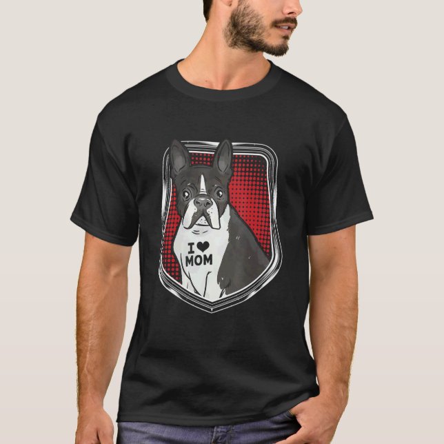 Süße Mops Liebe Mutti T-Shirt (Vorderseite)
