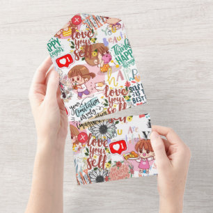 Süße Motivation – Positive Kawaii-Zitate  All In One Einladung