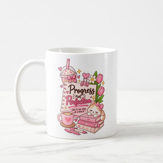 Süße Motivations-Kaffeetasse  Kaffeetasse (Links)