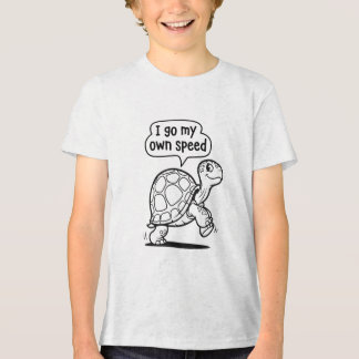 Süße Motivations-Schildkröten-Zeichentrickfigur Tri-Blend Shirt