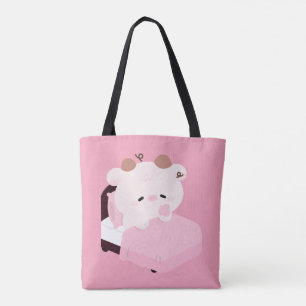 Süße müde Kuh Tasche