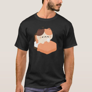 Süße müde Tortie-Katze T-Shirt