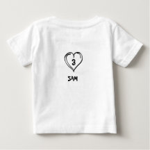 Süße Mum & Dad Herz – T-Shirt für Babys mit indivi