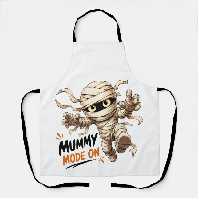 Süße Mumie Mode an Halloween Schürze (Vorderseite)