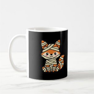 Süße Mumien-Fuchs-Halloween Kaffeetasse