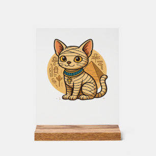 Süße Mumienkatze � Altes Ägypten Kunst Oversized T Acrylschild