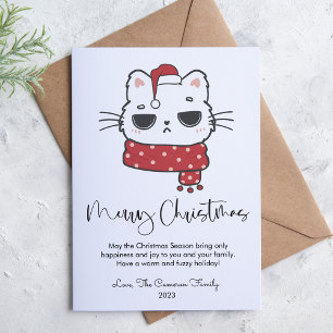 Süße mürrische Katze Haustierliebhaber Weihnachten