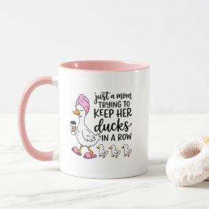 Süße Mutter-Enten-Wortkunst Tasse