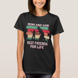 Süße Mutter Sohn beste Freunde Wortkunst  T-Shirt
