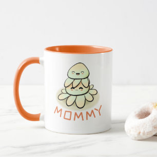 Süße Mutter-und-Kind-Krake  Tasse