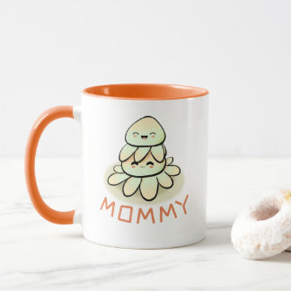 Süße Mutter-und-Kind-Krake Tasse