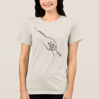 süße Mutter und Tochterliebe Tri-Blend Shirt