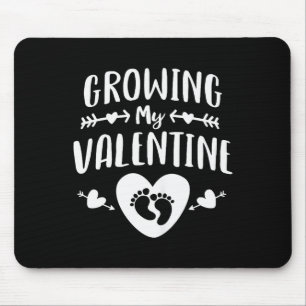 Süße Mutter wächst mein Valentins-Shirt Schwangers Mousepad