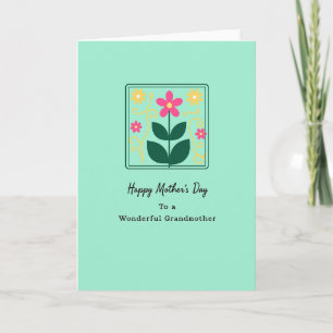 Süße Muttertags-Blumengrafikkarte Karte