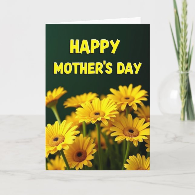 Süße Muttertags-Daisy-Karte Karte (Vorderseite)