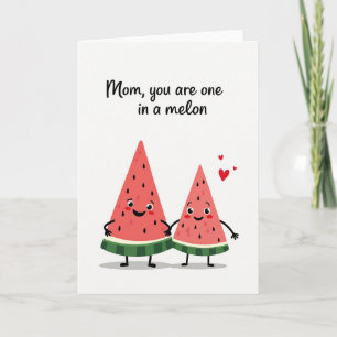 Süße Muttertags-Melonenkarte Karte