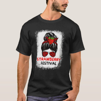 Süße Mutti Mädchen Erdbeeren Festival Früchte Lieb T-Shirt