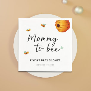 Süße Mutti wird Bienchen Baby-Party Serviette