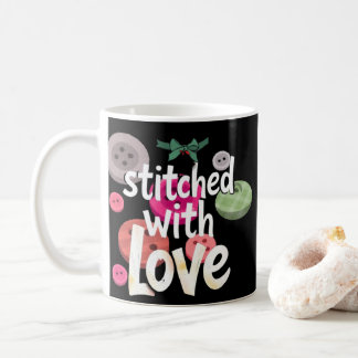 süße Näher-Muster Kaffeetasse