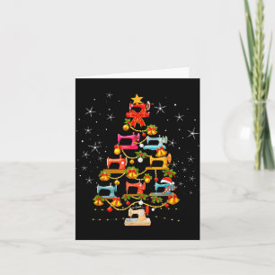 Süße Nähmaschine Weihnachtsbaum Weihnachtsdekorati Karte