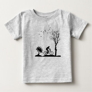 Süße Natur Fahrrad Kunst Baby T-Shirt | Weiche Bau
