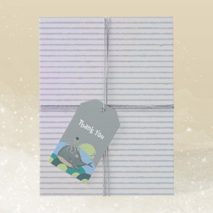 Süße Nautilius-Oktopus Blaue Babyparty Geschenkanhänger