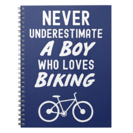 Süße navyblaue Fahrradzubehör-Geschenke für Babyju Notizblock