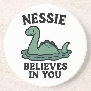 Süße Nessie Loch Ness Monster Glaubt An Dich MMug Getränkeuntersetzer