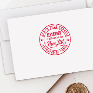 Süße Nice List Weihnachtsurlaub Versand Santa Permastempel