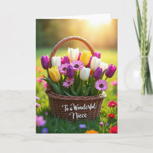 Süße Nichten Frühling Karte