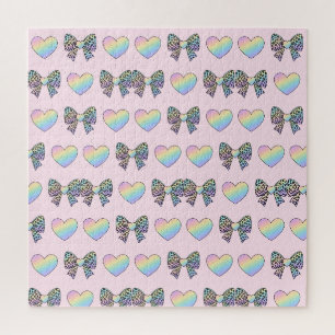 süße niedliche Regenbogen-Herzen Pastell-Verlauf M