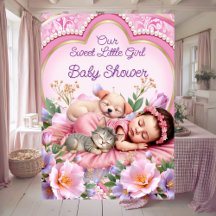 Süße niedliche rosa Mädchen-Baby-Party Welpen Kätz