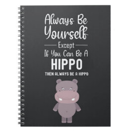 Süße Nilpferd-Geschenke Hippopotamus Lustige Tiere Notizblock